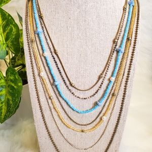 Six-Layer Beaded Necklace